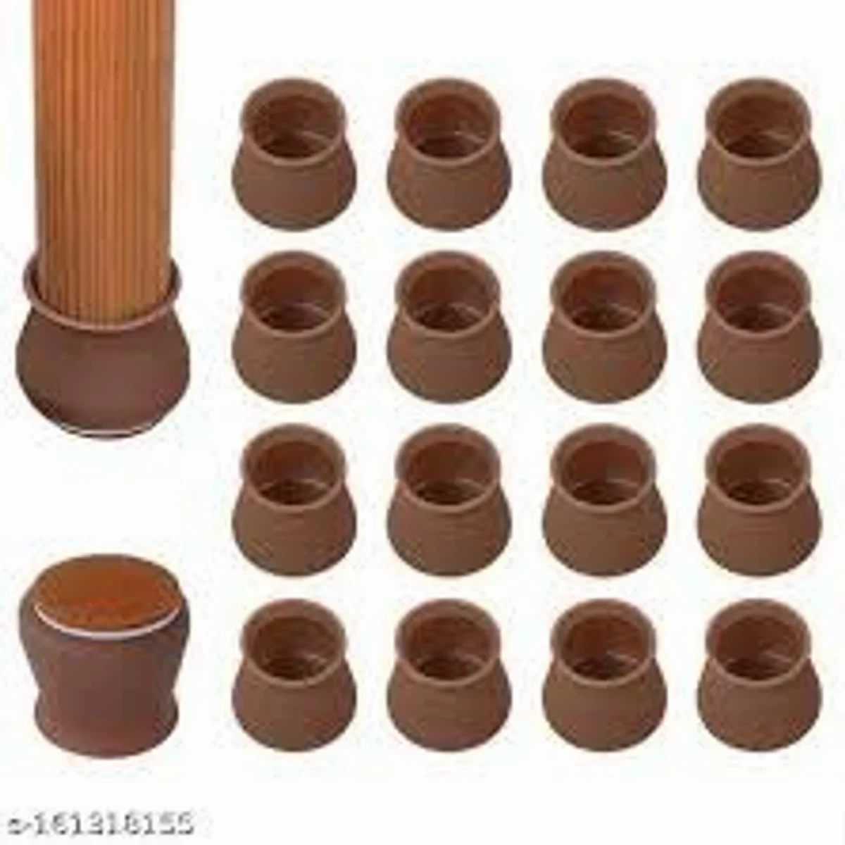 24 pcs Chair Leg Floor Protectors Felt Bottom Furniture Silicone Leg Caps, Chair Leg Covers