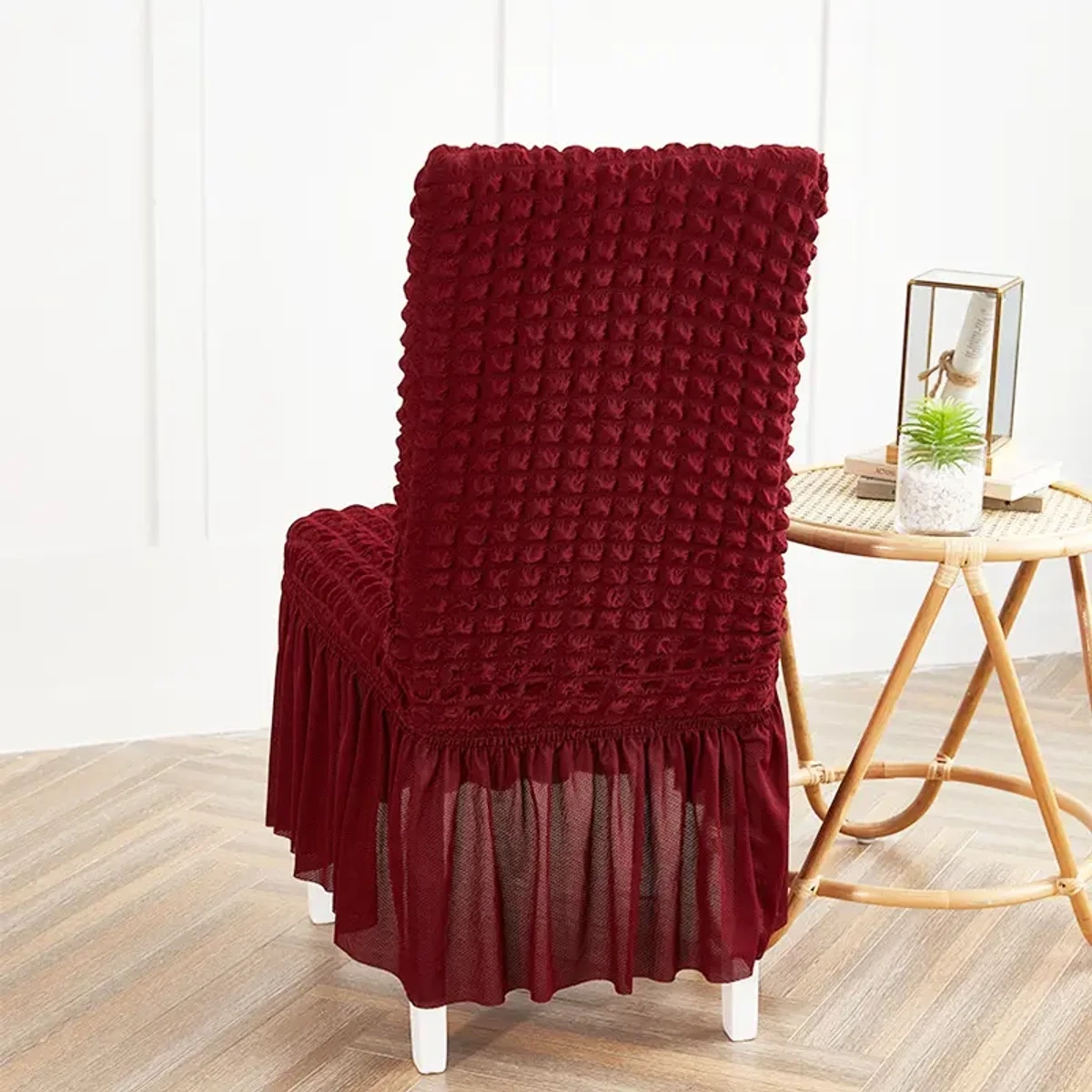 Chair Covers for Dining Room Seat (merun colour)